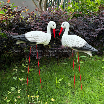 Пластмасово декоративно украшение във формата на птица за открита градина, PE материал, Blow molding, пасторален стил, симулирано животно