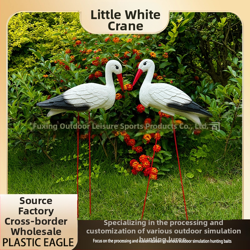 Пластмасово декоративно украшение във формата на птица за открита градина, PE материал, Blow molding, пасторален стил, симулирано животно