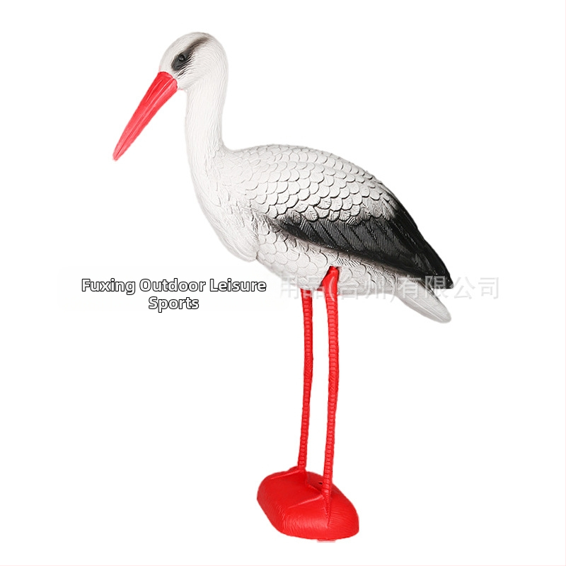 Пластмасово декоративно украшение във формата на птица за открита градина, PE материал, Blow molding, пасторален стил, симулирано животно