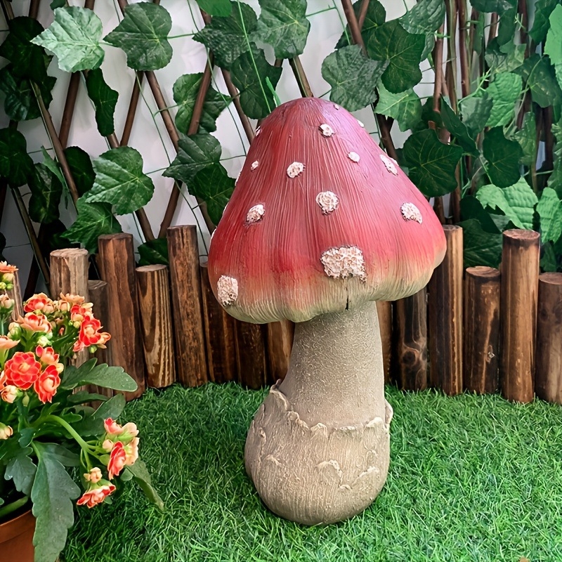Műgyanta gomba kert szobor – kültéri és beltéri dekoráció, ideális üzleti ajándék