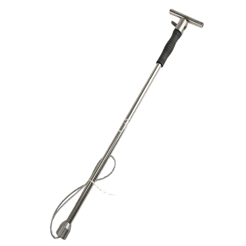 Zariadenie na správu ošípaných z nehrdzavejúcej ocele, dlhé rameno, tyčový typ zadržujúceho nástroja, Locke značka, pre chov ošípaných.