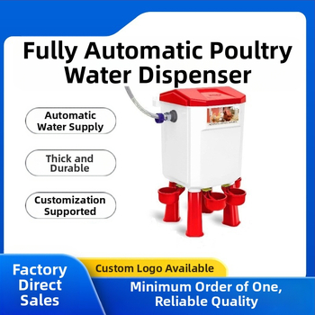 Automatinis vandens girdytuvas paukščiams su atskira talpykla – girdymo ir šėrimo įrenginys vištoms, žąsoms, balandžiams, modelis ZZKPJ00035, 1600 g