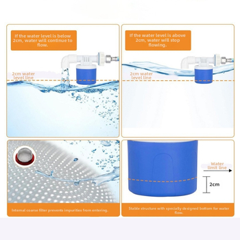 Automatinis vandens girdytuvas paukščiams su atskira talpykla – girdymo ir šėrimo įrenginys vištoms, žąsoms, balandžiams, modelis ZZKPJ00035, 1600 g