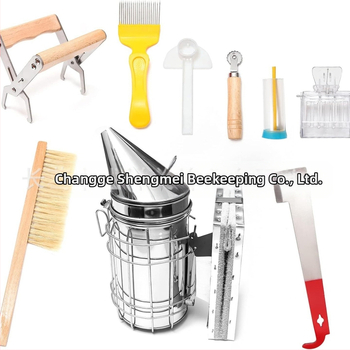 Εργαλεία Μελισσοκομίας – Σετ 10 τεμαχίων με ψεκαστήρα καπνού, τσάντα αποθήκευσης, πλαίσια, κλιπ για πλαίσια και μαρκαδόρους για μελισσοκομία στον τομέα της κτηνοτροφίας