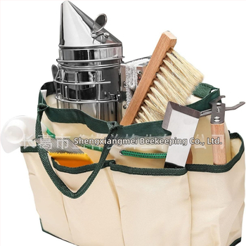 Εργαλεία Μελισσοκομίας – Σετ 10 τεμαχίων με ψεκαστήρα καπνού, τσάντα αποθήκευσης, πλαίσια, κλιπ για πλαίσια και μαρκαδόρους για μελισσοκομία στον τομέα της κτηνοτροφίας