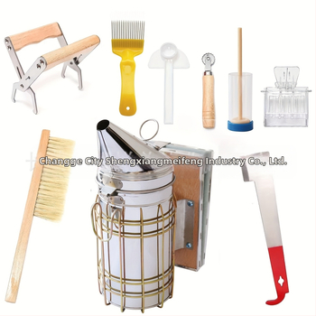 Εργαλεία Μελισσοκομίας – Σετ 10 τεμαχίων με ψεκαστήρα καπνού, τσάντα αποθήκευσης, πλαίσια, κλιπ για πλαίσια και μαρκαδόρους για μελισσοκομία στον τομέα της κτηνοτροφίας