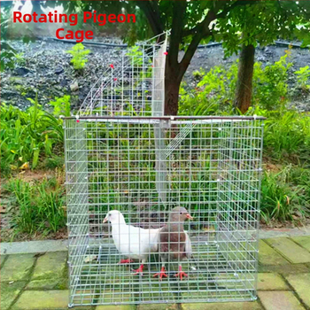 Κλουβί περιστέρων με αυτόματη ανάστροφη, περιστρεφόμενο, αναδιπλούμενο, εξωτερικής χρήσης, από χαμηλού άνθρακα χάλυβα