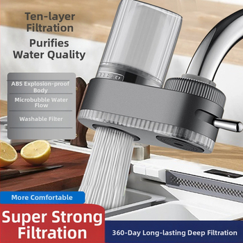 Vandens filtras kranui namų virtuvei, keramikinis filtro elementas, plaunamas (Filtravimo lygis 1; Dviguba išvestis; Keičiamas filtro elementas)