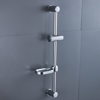 Nerūdijančio plieno dušo laikiklis su reguliuojamu pakėlimo strypu ir muilo dėžute, dušo laikiklis, chinoiserie stilius