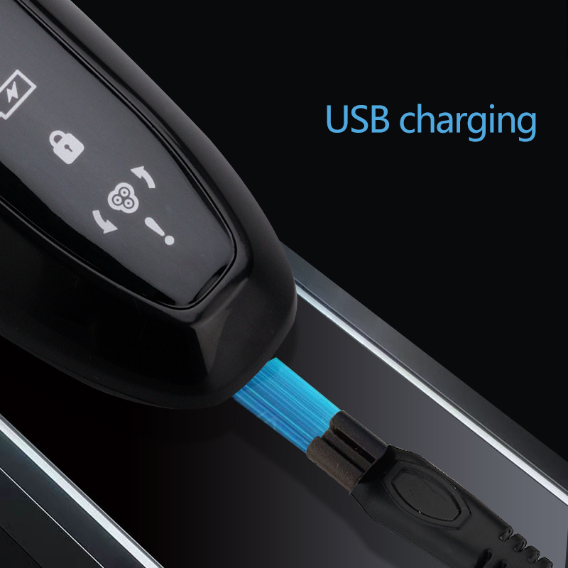 Elektrinis skustuvas su pasukama 3 dantų galvute, įkraunamas, įmontuota 500–800 mAh baterija, veikimo laikas iki 60 min., atsparus vandeniui viso kūno plovimui