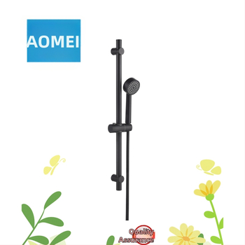 Душ държач с повдигаща рейка от неръждаема стомана, електроплакиран финиш, комплект от две части