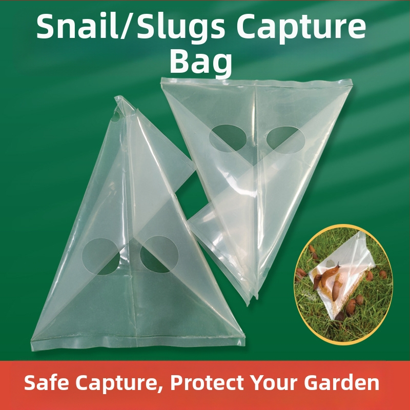 Капан за охлюви и слизни, пластмасова торбичка, дебелина 0.14 см, опаковъчна торбичка, за контрол на охлюви и слизни