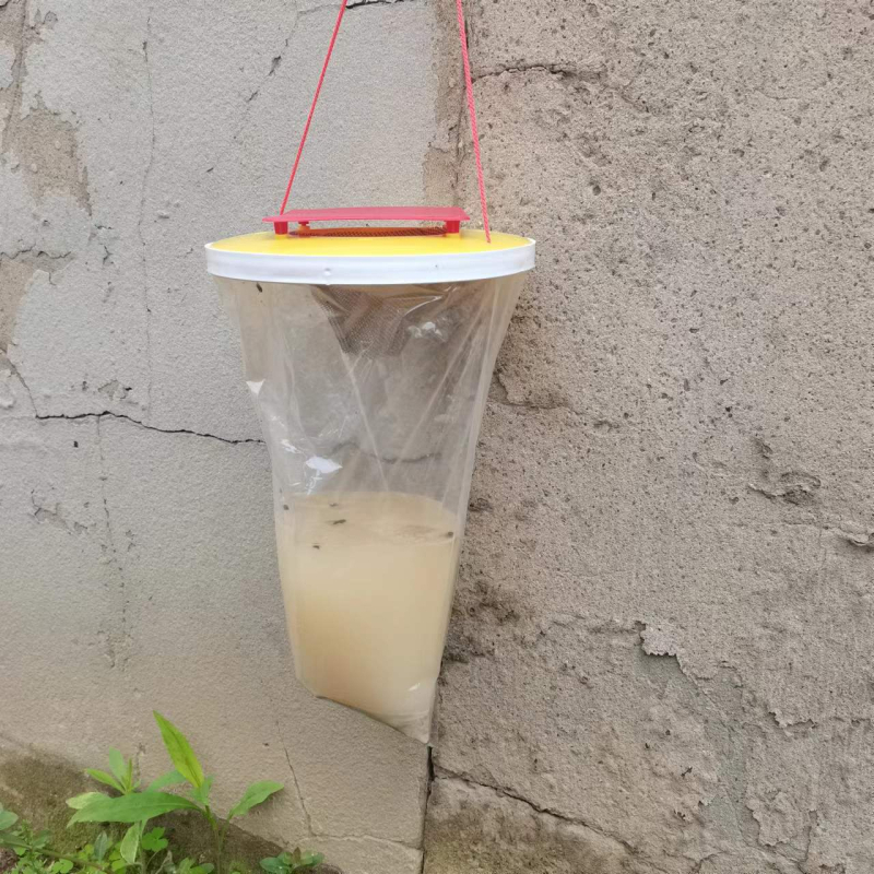 Mušų gaudyklė HF-B02, PP medžiaga, nekenksminga, su masalu, 100 vnt dėžutėje