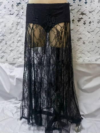 Пола midi за жени, дълга, Vinylon влакна, микроеластична, западен уличен хипстър стил, пролет 2025