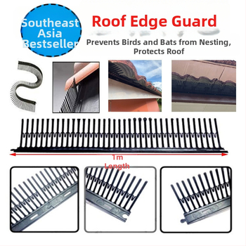 Пластмасови PP шипове за покривни козирки – отблъсква птици и прилепи, модел MZK198, марка US-China Kai, възможност за частно етикетиране