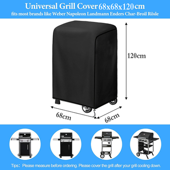 Husă pătrată pentru grătar BBQ din material Oxford – impermeabilă, personalizabilă