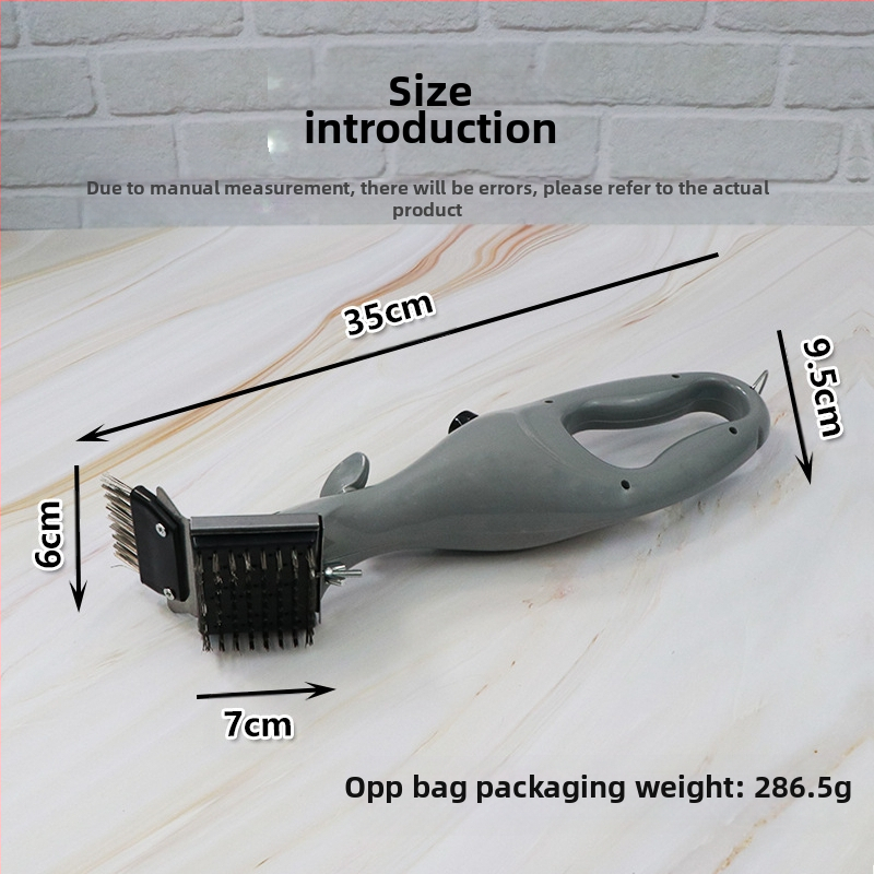 Барбекю четка с дръжка от неръждаема стомана и телени четина – нестандартен стил, комплект 36 броя