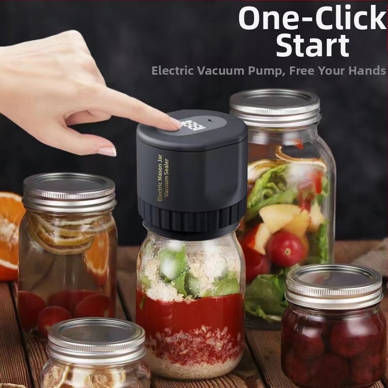 Вакуумна машина за буркани Mason за домашно използване, капацитет под 500 мл, корпус ABS, модел ll34333667, с възможност за персонализация