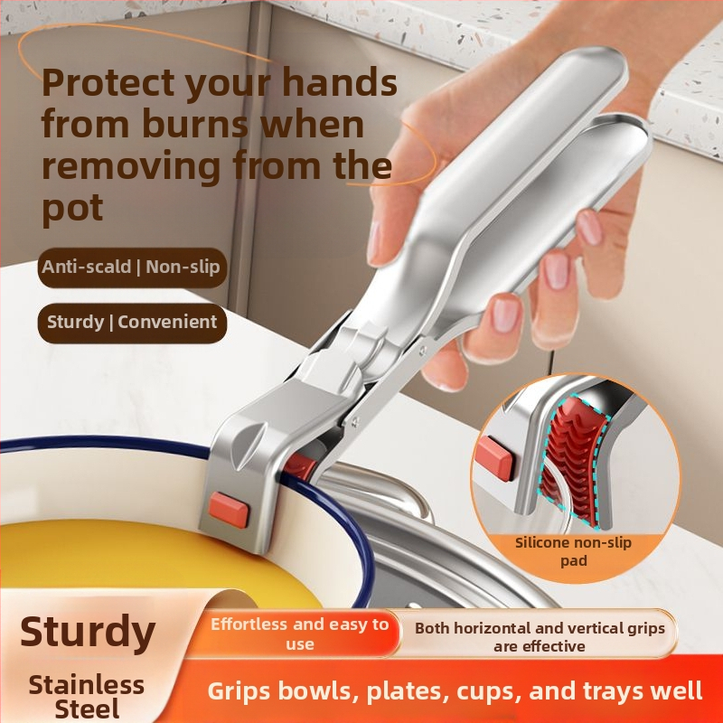 Konyhai klipek készlet tálakhoz és tányérokhoz – gőzölő klippek, rozsdamentes acélból (Márka: Other; Anyag: Rozsdamentes acél; Alkalmazás: Egyéb)