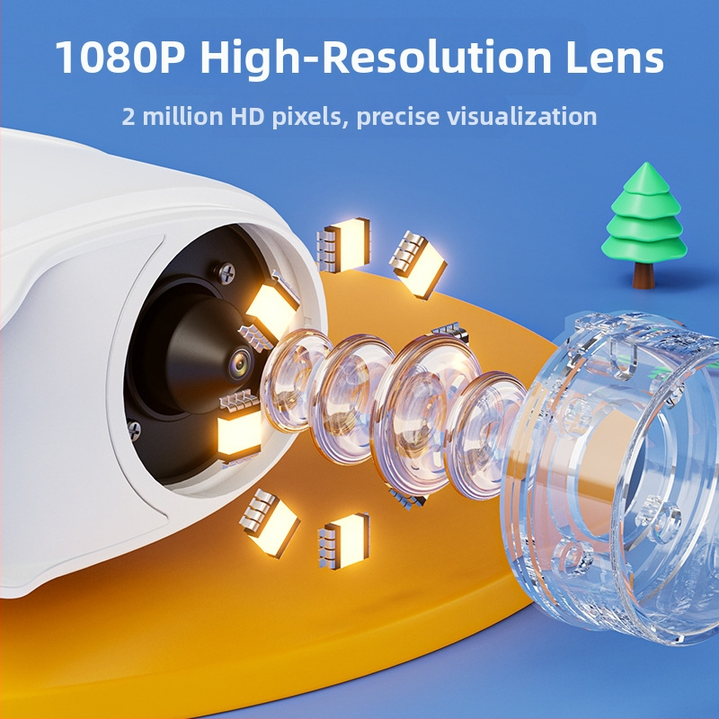 Детски преносим ръчен микроскоп – HD изображение, електрически, силиконова образователна играчка за биология и химия (за възраст 7–14 години)