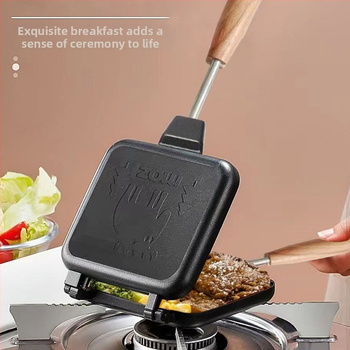 Διπλής όψης αντικολλητικό τηγάνι για σάντουιτς με φόρμα τοστ, κράμα αλουμινίου; μάρκα: Άλλο; μη εισαγόμενο