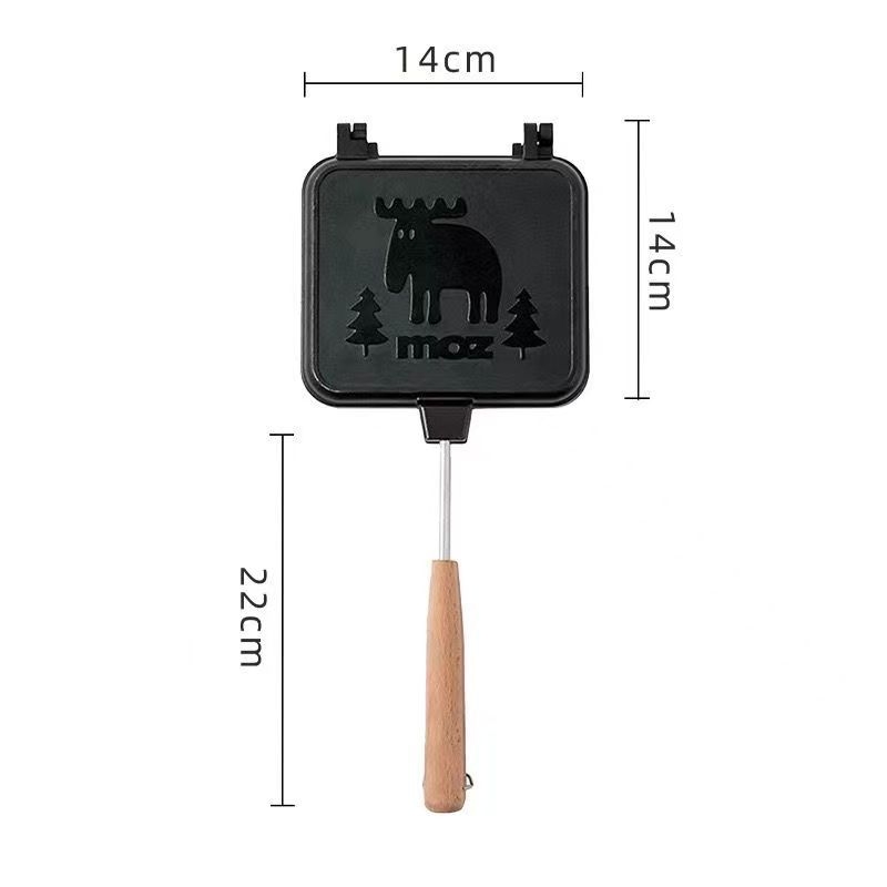 Kétoldalas, tapadásmentes szendvics serpenyő és kenyérsütő forma, alumíniumötvözet; Márka: Más; Nem importált