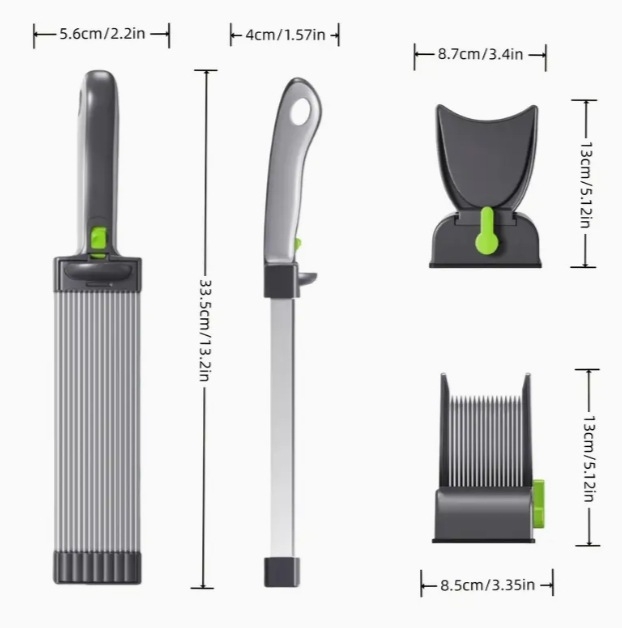 Rankinis daugiafunkcinis pjaustymo įrankis mėsai ir daržovėms iš ABS ir nerūdijančio plieno