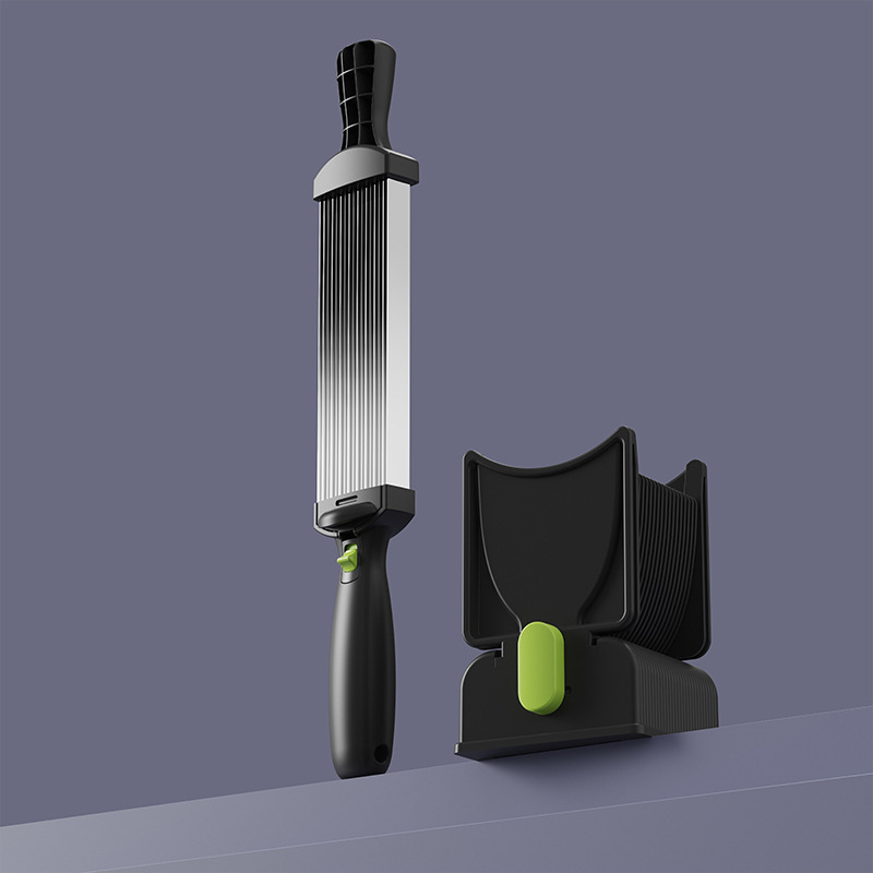 Rankinis daugiafunkcinis pjaustymo įrankis mėsai ir daržovėms iš ABS ir nerūdijančio plieno