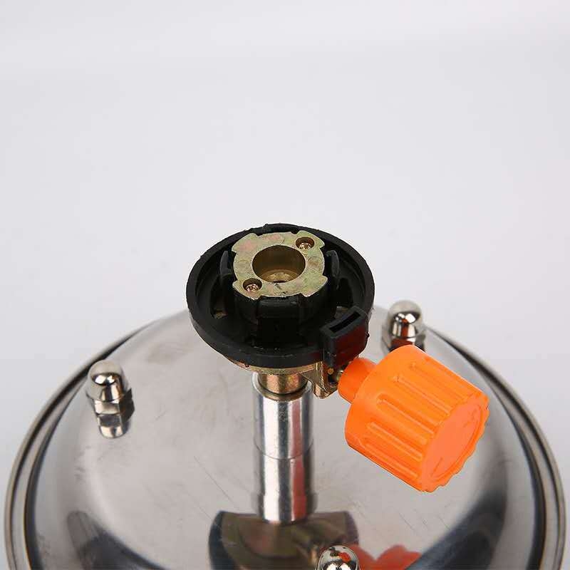 Pārvietojamā kempinga plīts SH-02, nerūsējošā tērauda, 2 personām, svars 0,45 kg