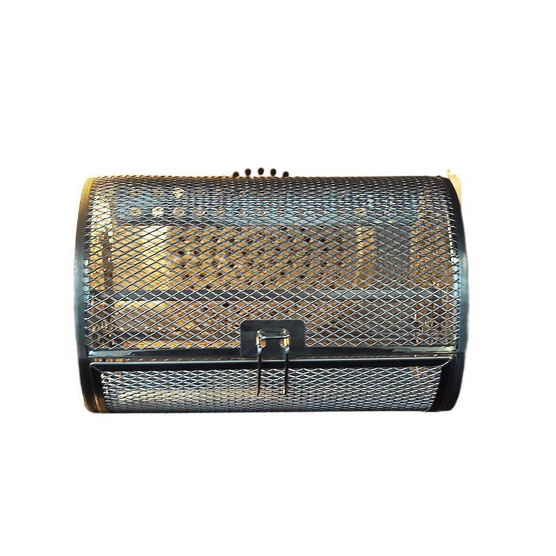 Nerūdijančio plieno kepimo krepšelis elektrinėms orkaitėms, universalus pasukamas laikiklis skrudinant riešutus ir kavos pupeles