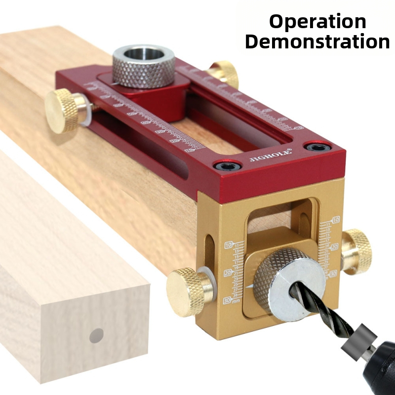 Двуфункционален локатор за монтаж на детска кошара и мебели; алуминиев набор дупкови втулки