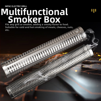 Nerūdijančio plieno rūkimo vamzdelis kepimui kepsninėms, daugkartinis naudojimas, logotipo spauda prieinama, ženklas HEGNMING-MADE