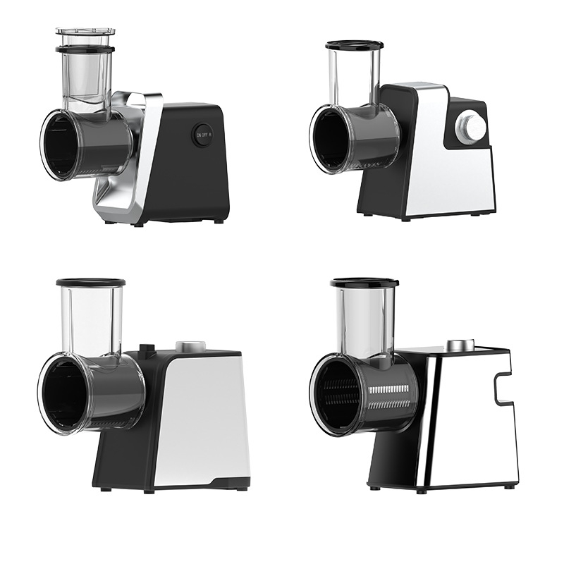 Daugiafunkcinis elektrinis daržovių pjaustytuvas virtuvei – nerūdijamas plienas, automatinis pjaustytuvas ir tarkavimo funkcija, pjaustymas ir tarkavimas