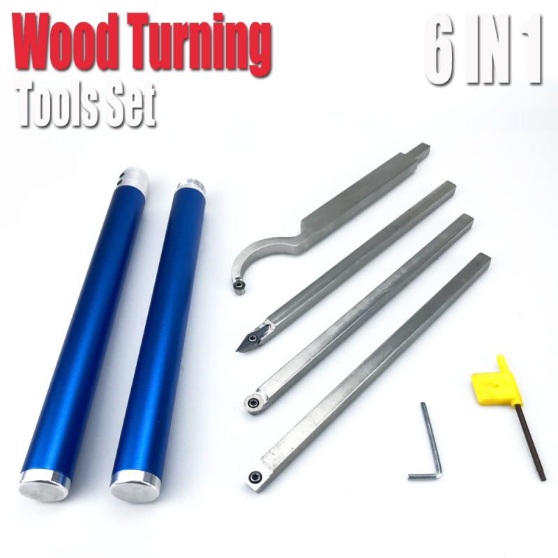 Комплект инструменти за въртене на дърво, 8 части