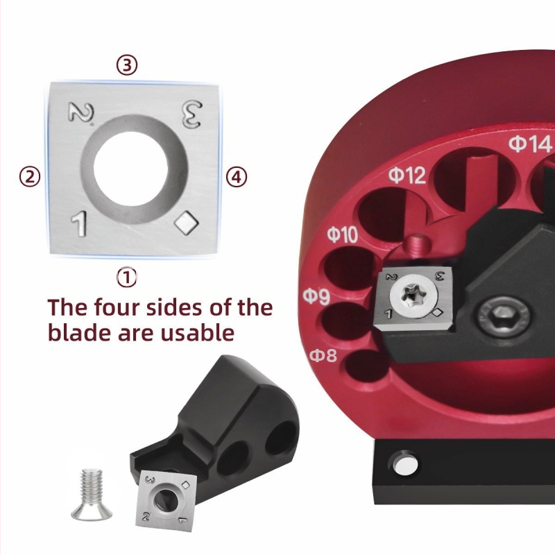 Дървообработващ инструмент – регулируем рундър с 8 дупки, дървен шип, кръгло дървено парче и правоъглена дървена лента (Марка Yibeisi, Код 0001, Дървообработващи инструменти)