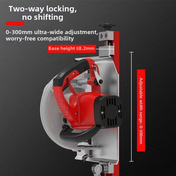 Ρυθμιζόμενη βάση υποστήριξης κοπής μηχανής – εργαλείο ευθυγράμμισης με ρυθμιζόμενη απόσταση από το άκρο και βάση διάτρησης για κοπή πάνελ ξύλου