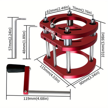 Βάση ρουτέρ με αντίστροφη ανύψωση για ξύλο — κοπή αυλακώσεων και φαλτσαρίσματα, DIY εργαλείο