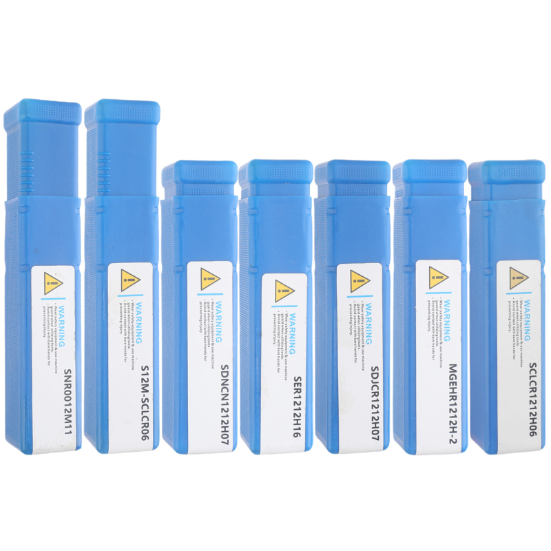 Токарен инструмент за струг с държател на инструмент и борер, карбидна режеща глава, с гаечен ключ