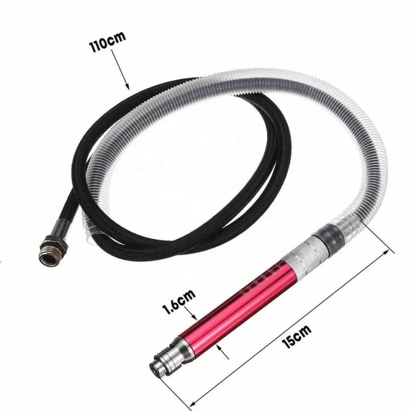 Пневматичен шлайф-инструмент комплект AT-010K (8504) – за шлайфане и гравиране, без натоварване 58 000 rpm, 2 000 вибрации, работно налягане 90 psi