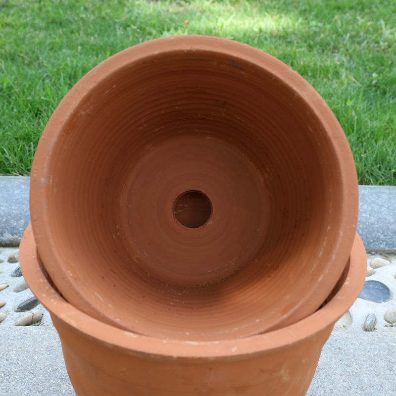Контейнер за корени от глина, дишащ, за подова употреба, прост стил
