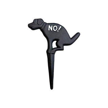 Kovácsolt vasból készült kutyus kertjelző – európai paraszt-stílusú kültéri dekoráció, Hanju Home Furnishing