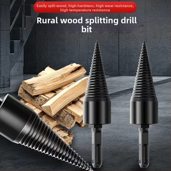 6 darab konusos fúrófarész készlet a fa szétválasztásához, kör- vagy hatszögletű/négyzet alakú szárakkal faipari