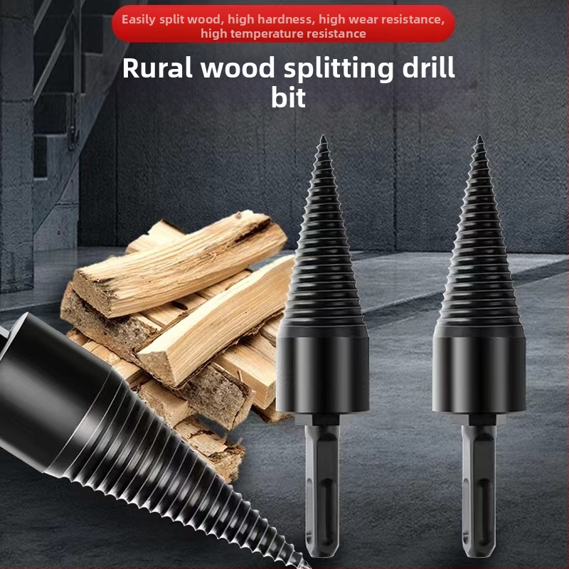 6 darab konusos fúrófarész készlet a fa szétválasztásához, kör- vagy hatszögletű/négyzet alakú szárakkal faipari