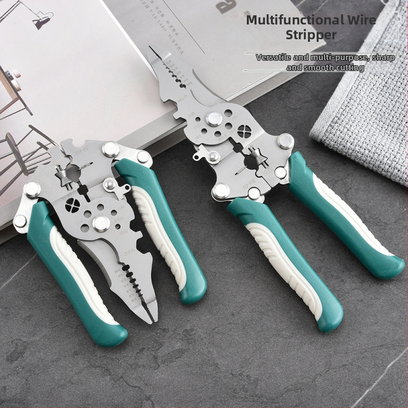 Sklopive kliješta za skidanje izolacije žica, višefunkcionalna, industrijskog ranga, težina 0,193 kg