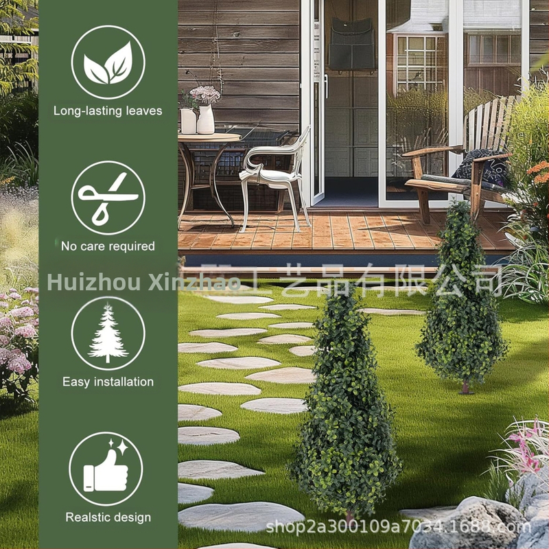 Изкуствено растение Boxwood в саксия, мек PVC материал, разновидност 18969844106, марка Other, ръчна изработка Other