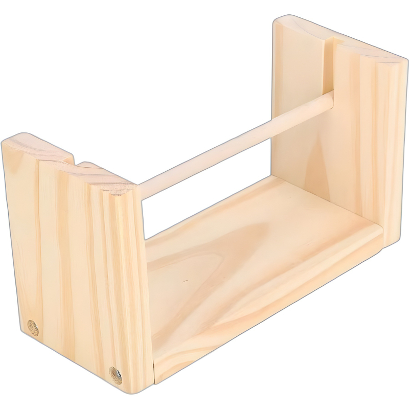 Fából készült, többfunkciós fonal tároló asztali használatra – stabil, forgó mágneses orsó tartó, Jiahao márka