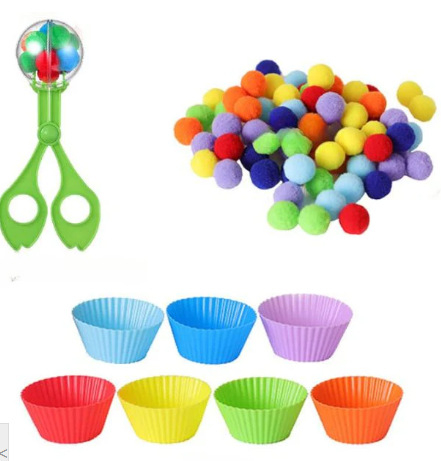 Montessori švietimo žaislas ankstyvam mokymuisi – plastikas, DIY galimybė, rankų ir protų plėtra, 4–6 metų vaikams