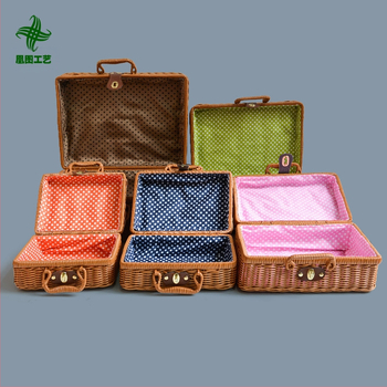 Κουτί αποθήκευσης, χειροποίητη απομίμηση ρατάν, κλασικό κινεζικό στυλ (χωρητικότητα 110 L, μοντέλο snx005)