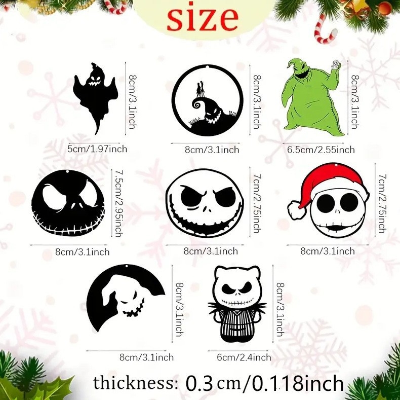 Fából készült függő dekorációkészlet – Independent márka, karácsonyi stílus, anyag: fa