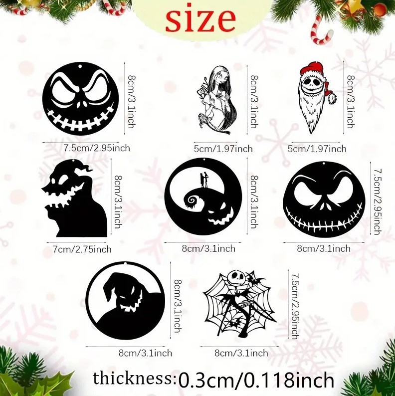 Fából készült függő dekorációkészlet – Independent márka, karácsonyi stílus, anyag: fa